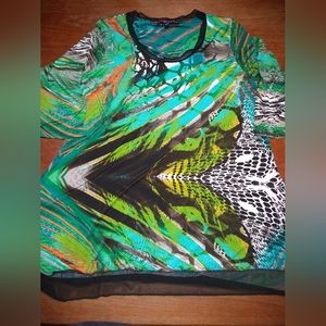 *Host Pick* Peek & Peck Green Multicolour Dress or Tunic, Size Large, Ma…